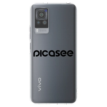 Picasee silikónový prehľadný obal pre Vivo X60 Pro 5G - Picasee - new logo - black