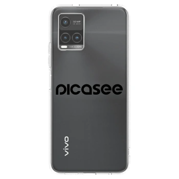 Picasee silikónový prehľadný obal pre Vivo Y33s - Picasee - new logo - black