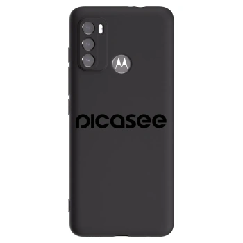 Picasee silikónový čierny obal pre Motorola Moto G60 - Picasee - new logo - black