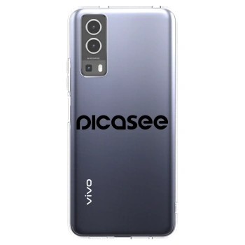 Picasee silikónový prehľadný obal pre Vivo Y72 5G - Picasee - new logo - black