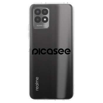 Picasee silikónový prehľadný obal pre Realme 8i - Picasee - new logo - black