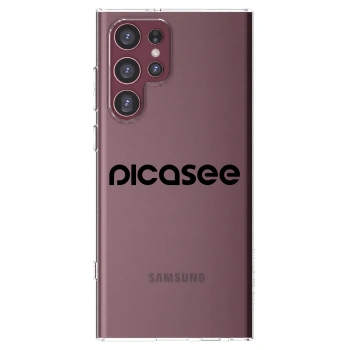 Picasee silikónový prehľadný obal pre Samsung Galaxy S22 Ultra 5G - Picasee - new logo - black