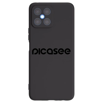 Picasee silikónový čierny obal pre Honor X8 4G - Picasee - new logo - black