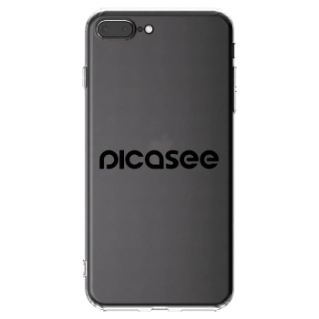 Picasee silikónový prehľadný obal pre Apple iPhone 8 Plus - Picasee - new logo - black