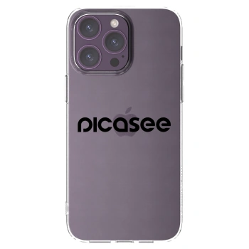 Picasee silikónový prehľadný obal pre Apple iPhone 14 Pro Max - Picasee - new logo - black