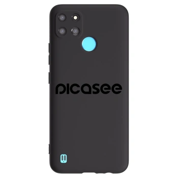 Picasee silikónový čierny obal pre Realme C21Y - Picasee - new logo - black