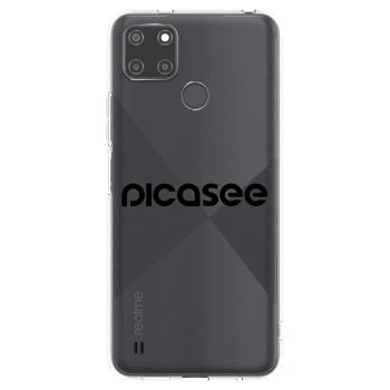 Picasee silikónový prehľadný obal pre Realme C21Y - Picasee - new logo - black