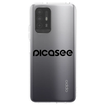 Picasee silikónový prehľadný obal pre OPPO A94 5G - Picasee - new logo - black