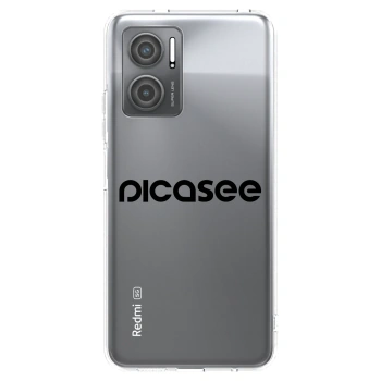 Picasee silikónový prehľadný obal pre Xiaomi Redmi 10 5G - Picasee - new logo - black