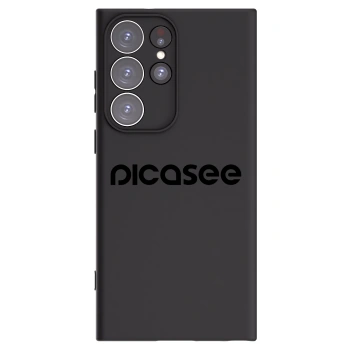 Picasee silikónový čierny obal pre Samsung Galaxy S23 Ultra 5G - Picasee - new logo - black