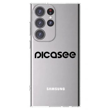 Picasee silikónový prehľadný obal pre Samsung Galaxy S23 Ultra 5G - Picasee - new logo - black