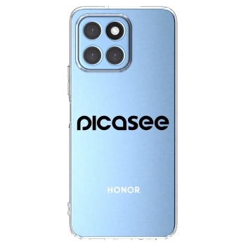 Picasee silikónový prehľadný obal pre Honor X8 5G - Picasee - new logo - black