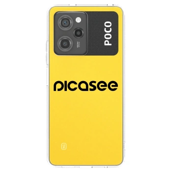 Picasee silikónový prehľadný obal pre Xiaomi Poco X5 Pro - Picasee - new logo - black