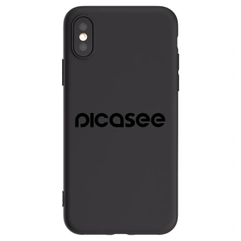 Picasee silikónový čierny obal pre Apple iPhone X/XS - Picasee - new logo - black