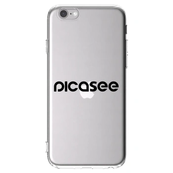 Picasee silikónový prehľadný obal pre Apple iPhone 6/6S - Picasee - new logo - black