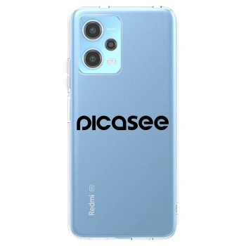 Picasee silikónový prehľadný obal pre Xiaomi Redmi Note 12 5G - Picasee - new logo - black