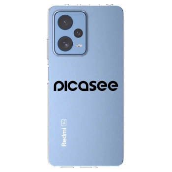 Picasee silikónový prehľadný obal pre Xiaomi Redmi Note 12 Pro 5G - Picasee - new logo - black