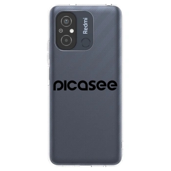 Picasee silikónový prehľadný obal pre Xiaomi Redmi 12C - Picasee - new logo - black