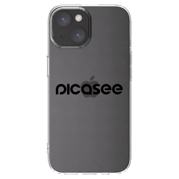 Picasee silikónový prehľadný obal pre Apple iPhone 15 - Picasee - new logo - black