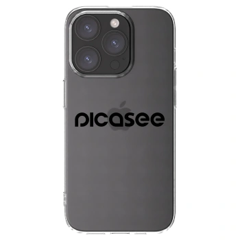 Picasee silikónový prehľadný obal pre Apple iPhone 15 Pro - Picasee - new logo - black