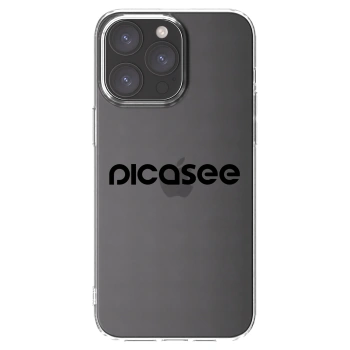 Picasee silikónový prehľadný obal pre Apple iPhone 15 Pro Max - Picasee - new logo - black