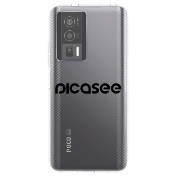 Picasee silikónový prehľadný obal pre Xiaomi Poco F5 Pro 5G - Picasee - new logo - black