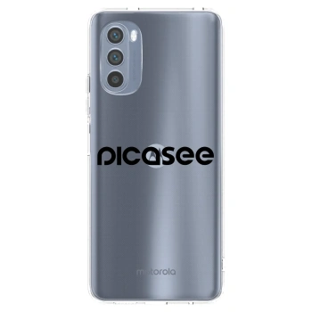 Picasee silikónový prehľadný obal pre Motorola Moto G62 - Picasee - new logo - black