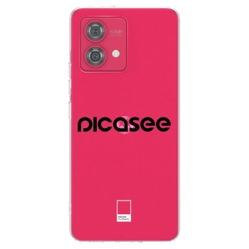 Picasee silikónový prehľadný obal pre Motorola Moto G84 5G - Picasee - new logo - black