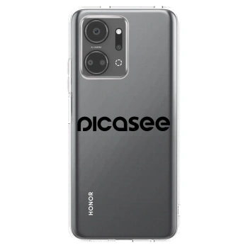 Picasee silikónový prehľadný obal pre Honor X7a - Picasee - new logo - black
