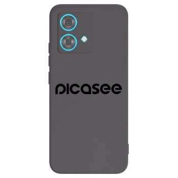 Picasee silikónový čierny obal pre Motorola Edge 40 Neo - Picasee - new logo - black