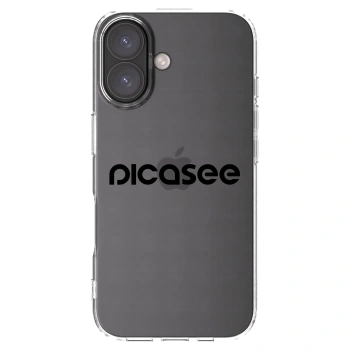 Picasee silikónový prehľadný obal pre Apple iPhone 16 - Picasee - new logo - black