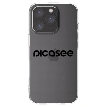 Picasee silikónový prehľadný obal pre Apple iPhone 16 Pro - Picasee - new logo - black