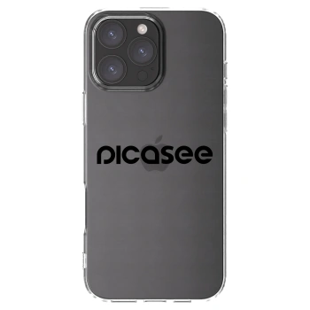 Picasee silikónový prehľadný obal pre Apple iPhone 16 Pro Max - Picasee - new logo - black