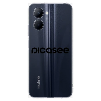 Picasee silikónový prehľadný obal pre Realme C33 (2023) - Picasee - new logo - black