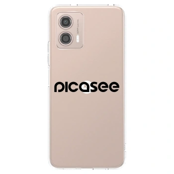 Picasee silikónový prehľadný obal pre Motorola Moto G53 5G - Picasee - new logo - black