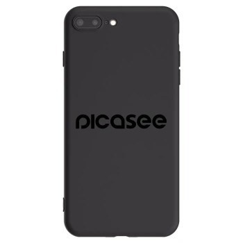 Picasee silikónový čierny obal pre Apple iPhone 8 Plus - Picasee - new logo - black