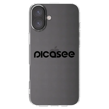 Picasee silikónový prehľadný obal pre Apple iPhone 16 Plus - Picasee - new logo - black
