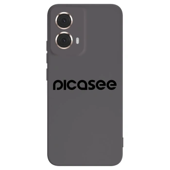 Picasee silikónový čierny obal pre Motorola Moto G85 - Picasee - new logo - black