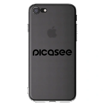 Picasee silikónový prehľadný obal pre Apple iPhone 7 - Picasee - new logo - black