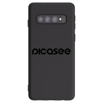 Picasee silikónový čierny obal pre Samsung Galaxy S10 G973 - Picasee - new logo - black