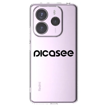 Picasee silikónový prehľadný obal pre Xiaomi Redmi Note 14 5G - Picasee - new logo - black