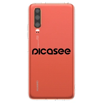 Picasee silikónový prehľadný obal pre Huawei P30 - Picasee - new logo - black