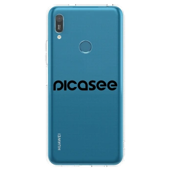 Picasee silikónový prehľadný obal pre Huawei Y6 2019 - Picasee - new logo - black
