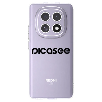 Picasee silikónový prehľadný obal pre Xiaomi Redmi Note 15 - Picasee - new logo - black