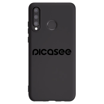 Picasee silikónový čierny obal pre Huawei P30 Lite - Picasee - new logo - black