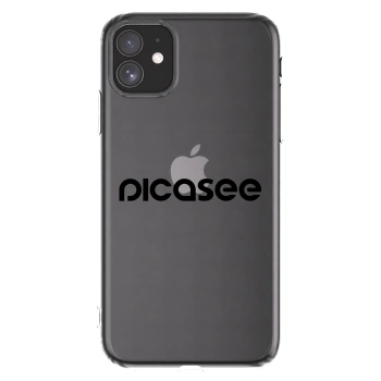 Picasee silikónový prehľadný obal pre Apple iPhone 11 - Picasee - new logo - black