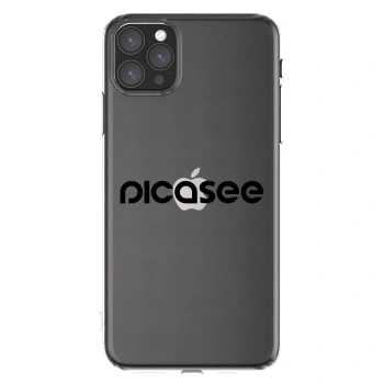 Picasee silikónový prehľadný obal pre Apple iPhone 11 Pro Max - Picasee - new logo - black
