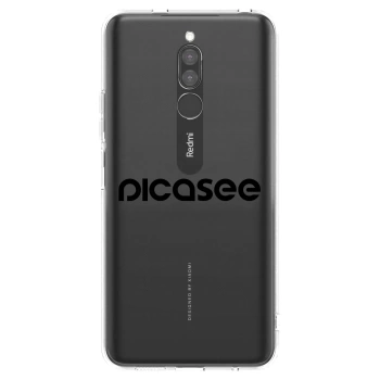 Picasee silikónový prehľadný obal pre Xiaomi Redmi 8 - Picasee - new logo - black