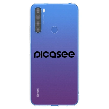 Picasee silikónový prehľadný obal pre Xiaomi Redmi Note 8T - Picasee - new logo - black