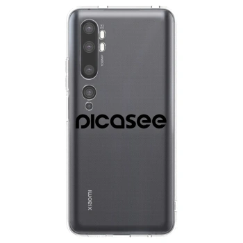 Picasee silikónový prehľadný obal pre Xiaomi Mi Note 10 (Pro) - Picasee - new logo - black